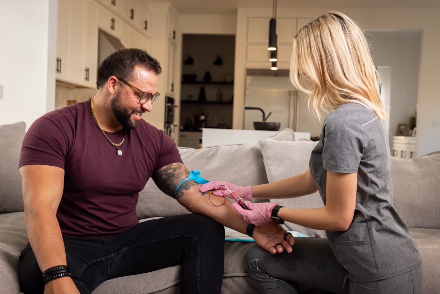 An at-home blood draw